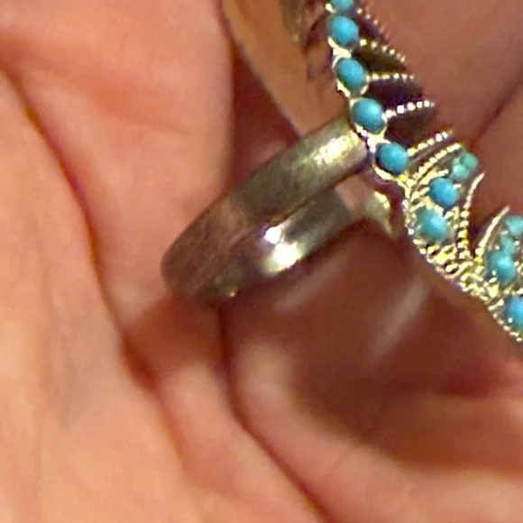 Gold and Turquoise toned ring size enclosed - Picture 5 of 5